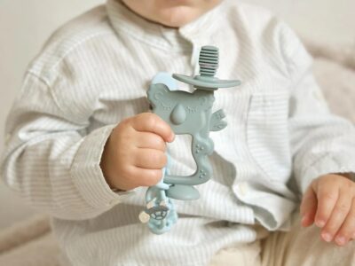 2-in-1 Koala-Beißring aus lebensmittelechtem Silikon für Babys