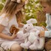 Kinderrucksack mit abnehmbarem Plüschtier Hase für Kleinkinder
